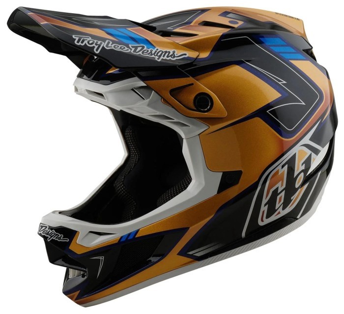 Вело шолом TLD D4 COMPOSITE HELMET; ROYALTY [BLACK / GOLD] XL