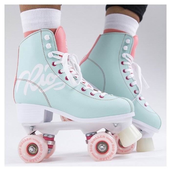 Ролики Rio Roller Script teal-coral