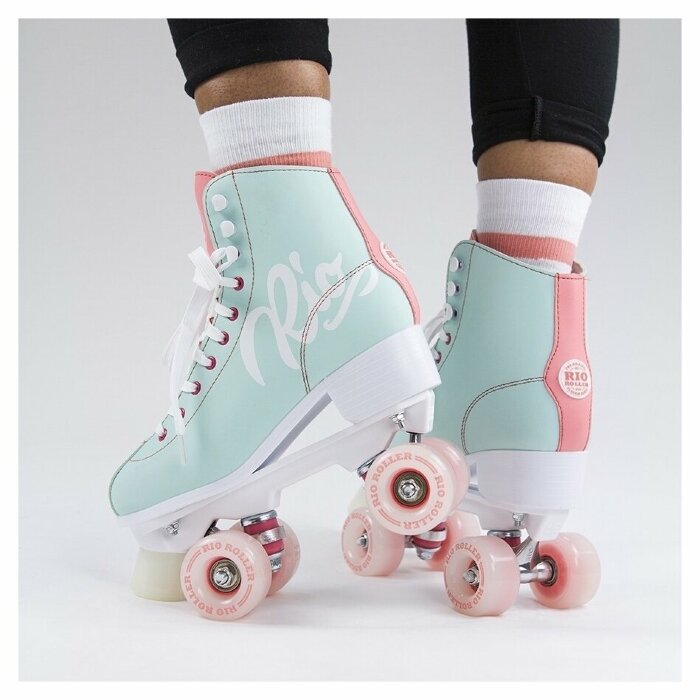 Ролики Rio Roller Script teal-coral
