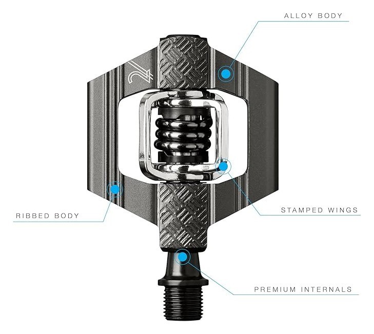 Педалі для велосипеда Crankbrothers CANDY 2 Dr.grey/black (16173)