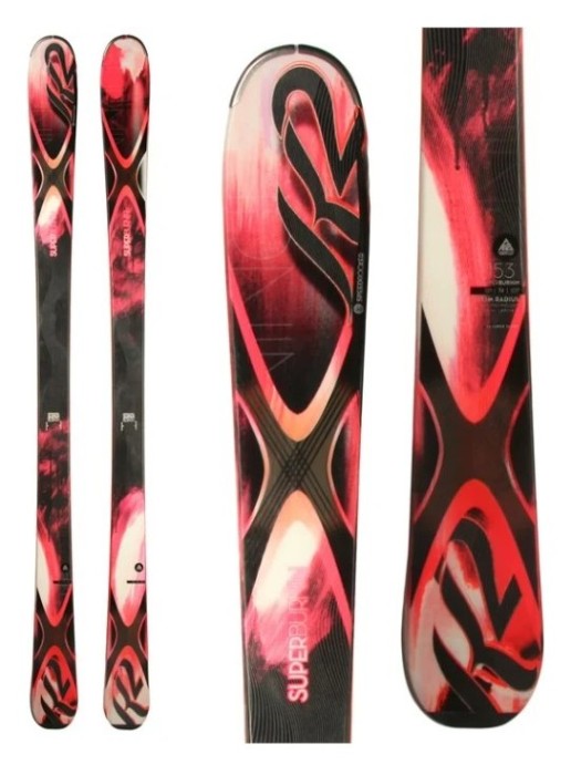 Лижі гірські комплект K2 Superburnin+MOD 11.0 TC ERC 146см Red/black (1030101.150.1+1031008.150.1)