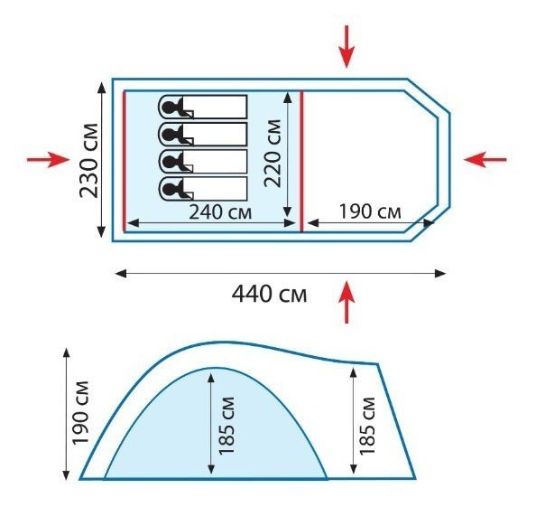 Намет Tramp Anaconda 4 (v2)