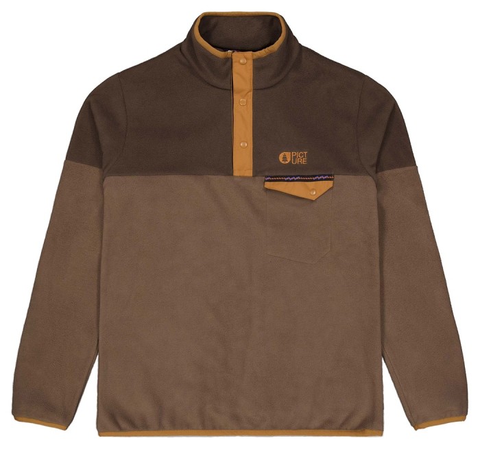 Picture Organic реглан флісовий Arcca cocoa brown-chicory coffee XXL