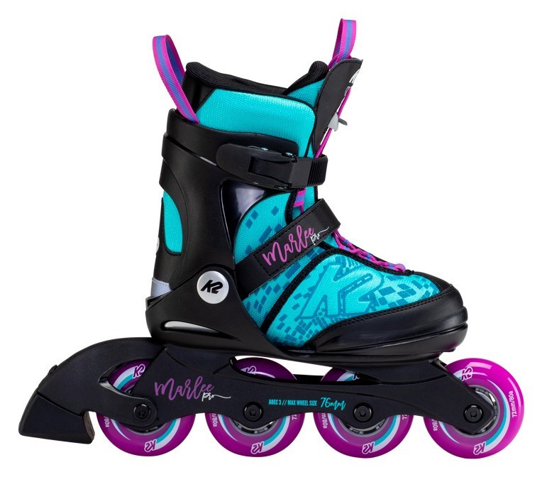 Роликові коньки дитячі K2 MARLEE PRO S (29-34) 170-205см Black/blue/purple (30F0225.1.1)