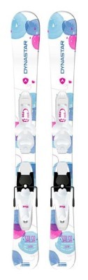 Лижі гірські для підлітків (комплект) Dynastar SALSA BABY+TEAM 4 68см White/light blue/pink (DAEWV04+FCEA063)