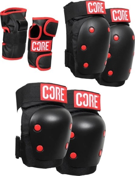 Core захист набір Skate Pad Red L