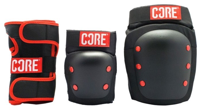 Core захист набір Skate Pad Red L