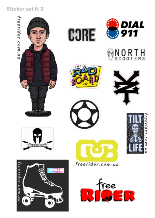 Наклейка (стікер) колаборація 047020
