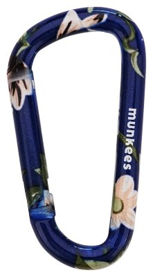 Munkees 3324 карабін Flower Blue 8 mm x 80 mm blue