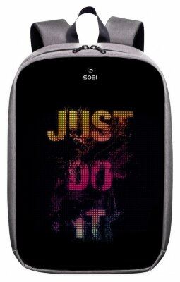 Рюкзак Sobi Pixel Max SB9703 Gray з LED екраном