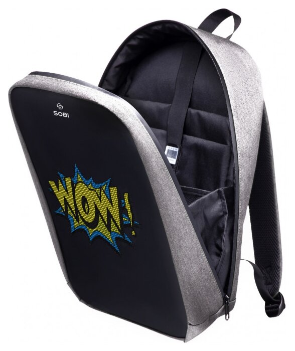 Рюкзак Sobi Pixel Max SB9703 Gray з LED екраном