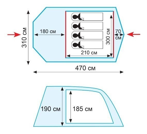 Намет Tramp Baltic wave 5 (V2)