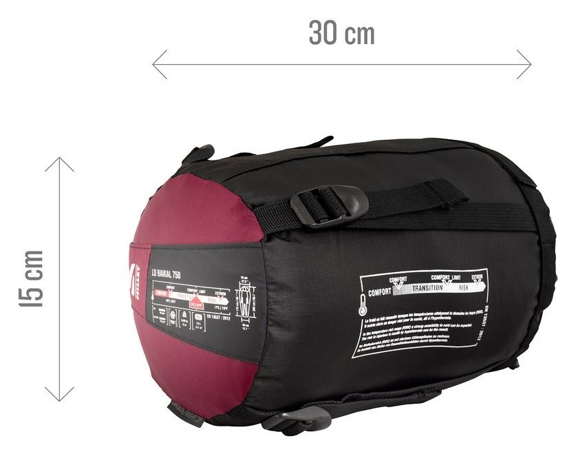 Мішок спальний Millet BAIKAL 750W L 205 см Velvet red (MIC1087)