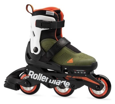 Роликові коньки дитячі Rollerblade MICROBLADE FREE 3WD 28-32 (175-205мм) Military green/orange (07061900 V99)