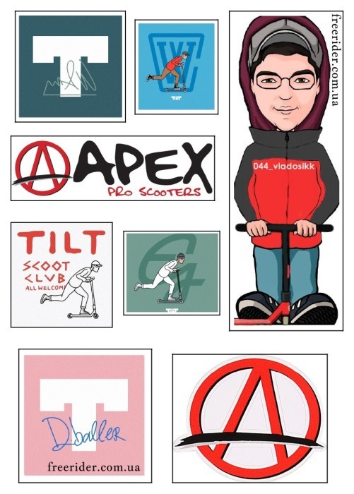 Наклейка (стікер) колаборація VladosikK