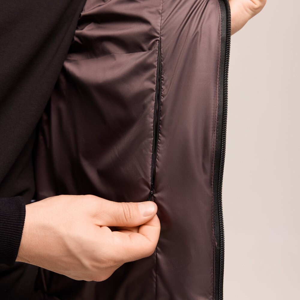 Чоловіча шоколадна жилетка Pobedov Puffer