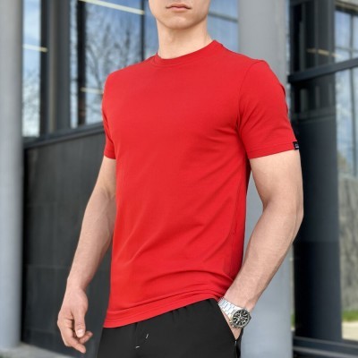 Чоловіча футболка бавовняна Pobedov Peremoga червона