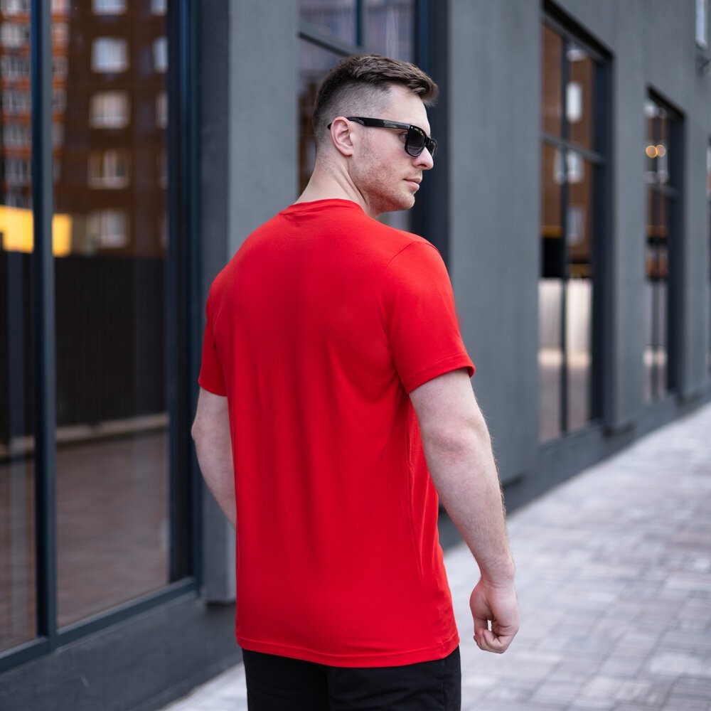 Чоловіча футболка бавовняна Pobedov Peremoga червона