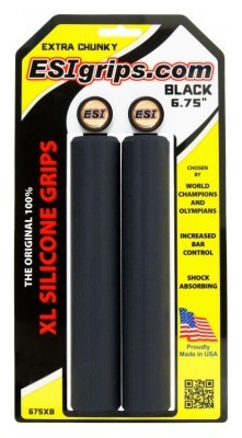 Гріпси ESI XL 6.75" Extra Chunky (чорні)