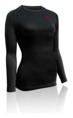 Термобілизна для дорослих: жіноча кофта Fuse MEGALIGHT 240 HEAT LONGSHIRT WOMAN L Black
