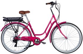 Велосипед з електроприводом 28&quot; ST Dorozhnik RETRO DD FR рама-19&quot; 36B 12.5А*г 250Вт рожевий YS 7452 2025