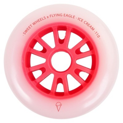 Колеса для роликів Flying Eagle Ice Cream 85A 3 шт червоні