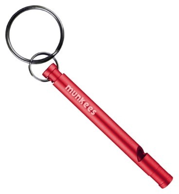 Munkees 3386 брелок-свисток Slim Whistle red