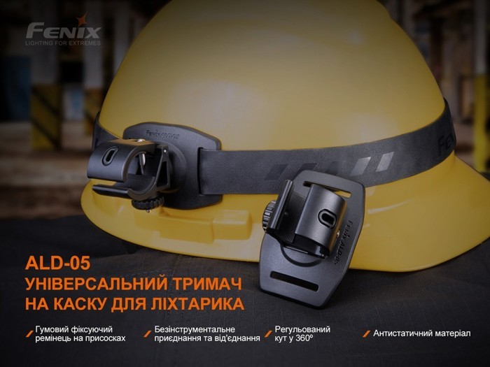 Універсальне кріплення на шолом з пов'язкою Fenix ALD-05