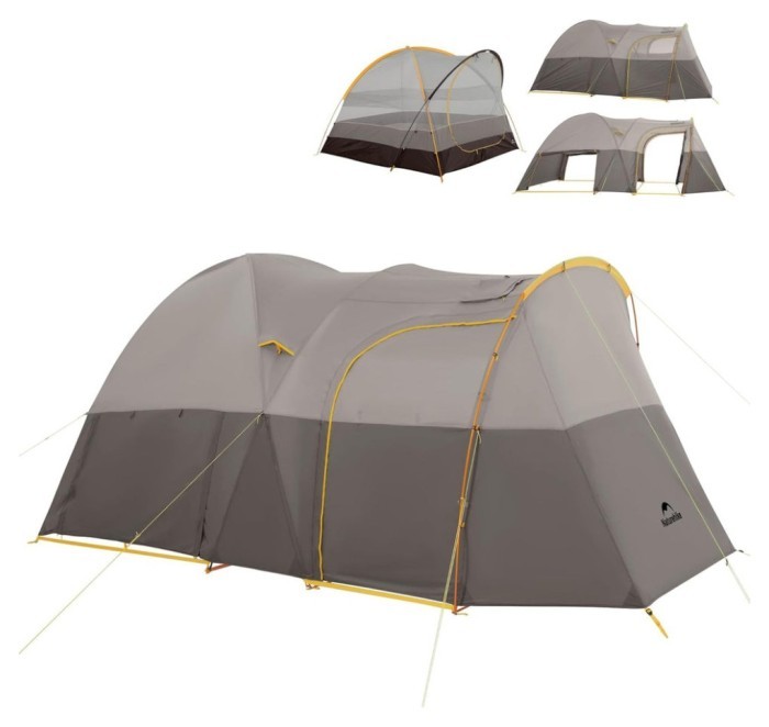 Намет шестимісний Naturehike, KOTA 6, CNK2450WS031, 75D, світло-коричневий