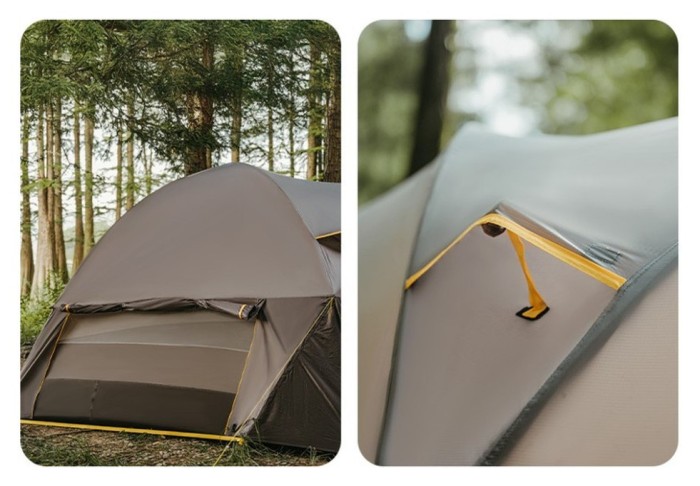 Намет шестимісний Naturehike, KOTA 6, CNK2450WS031, 75D, світло-коричневий