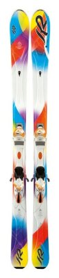 Лижі гірські комплект K2 Superstitious+ERS 11.0 TC 146см White/multicolor (1020100.121.1+1021005.121.2)