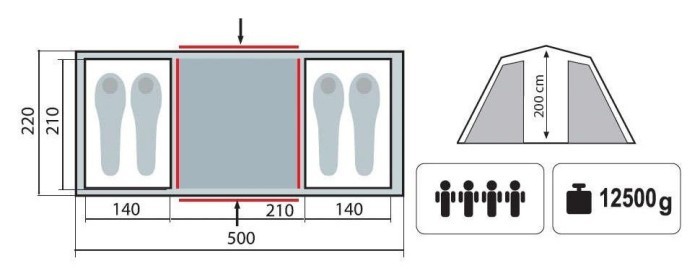 Намет Tramp Brest 4 (V2)