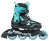 Ролики Rollerblade Microblade black-light blue Фото - 1