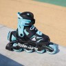 Ролики Rollerblade Microblade black-light blue Фото - 6