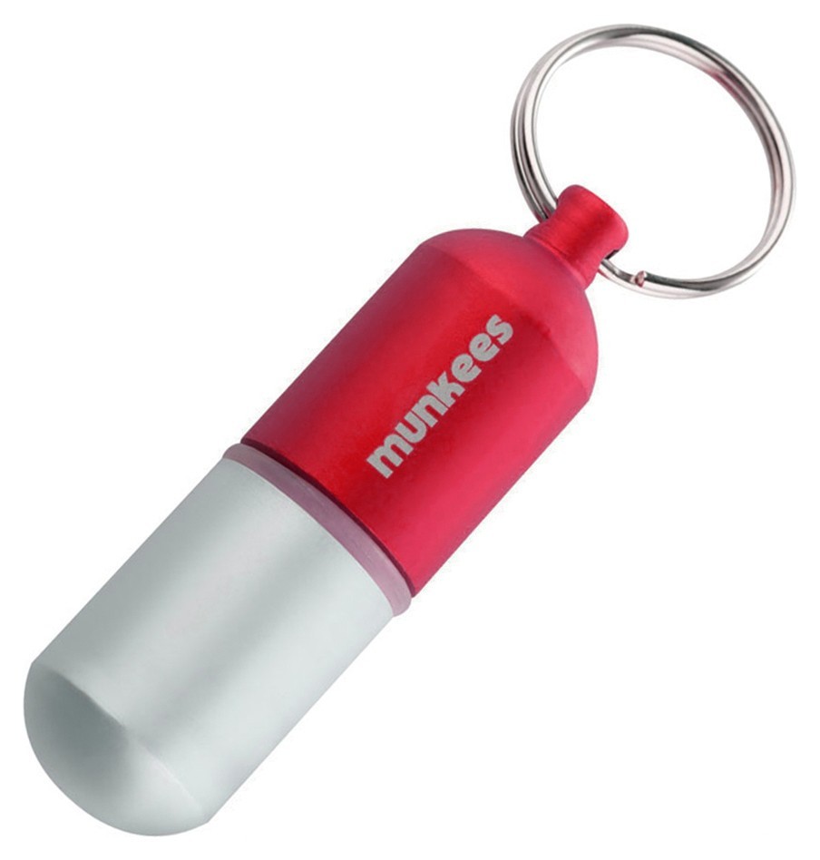 Munkees 3627 брелок Waterproof Capsule Large red