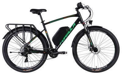 Велосипед з електроприводом 29" AL Formula eCURSOR MAN DD CS рама-21" 48B 17.5А*г 500Вт чорно-зелений 2026