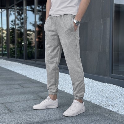 Чоловічі штани джогери з кишенями сірі Pobedov 95