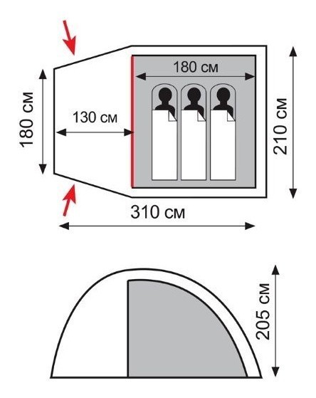 Намет Totem Apache 3