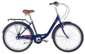 Велосипед уцінений AL 26&quot; Dorozhnik RUBY планет. рама-17&quot; темно-синій з багажником зад St, з крилом St 2022 SHIMANO NEXUS