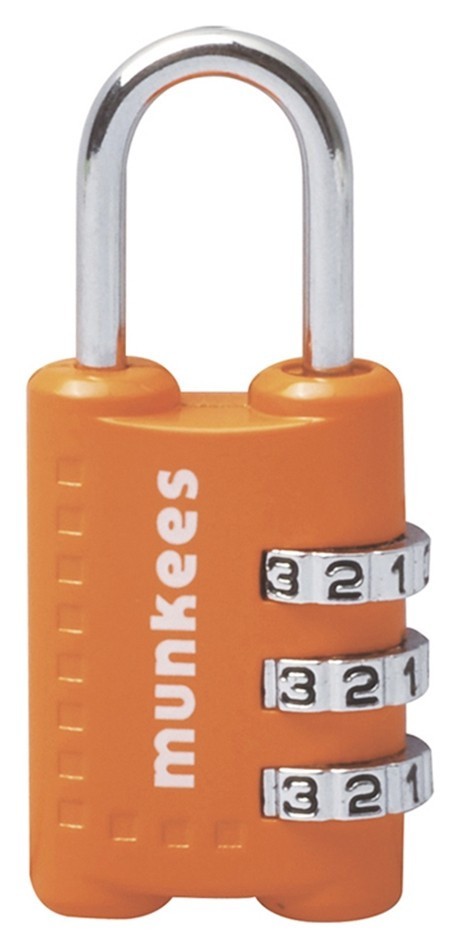 Munkees 3604 брелок-замок Combi Lock 1 orange