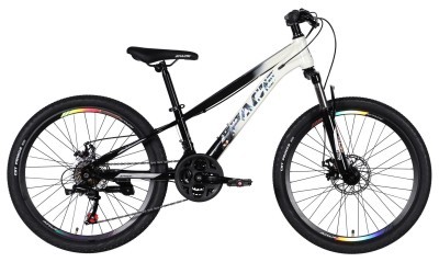 Велосипед ST 24" SPACE MARS DD FR рама-11" чорний з білим 2026