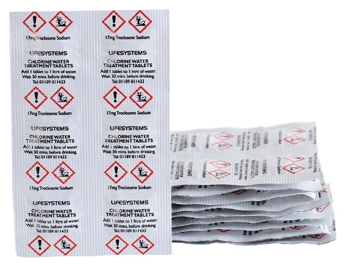 Таблетки для дезінфекції води Lifesystems Chlorine