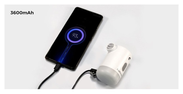 Насос-ліхтар-powerbank кемпінговий Flextail Max Pump 2 Pro, чорний