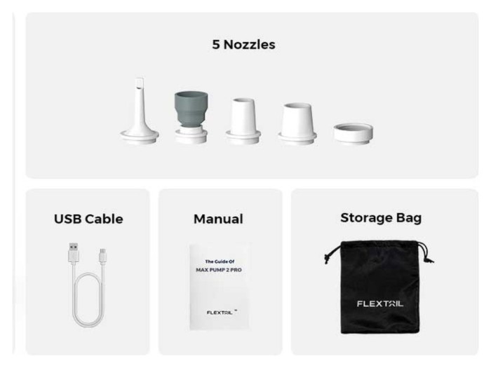 Насос-ліхтар-powerbank кемпінговий Flextail Max Pump 2 Pro, чорний