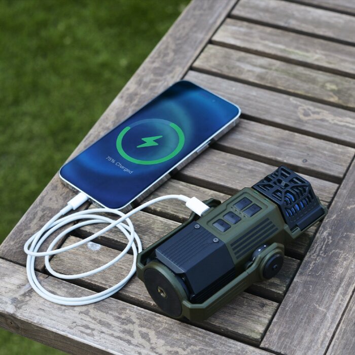 Фумігатор-ліхтар-powerbank кемпінговий Flextail Evo Repel, чорний