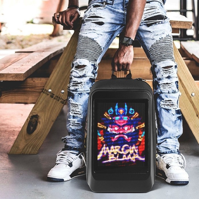 Рюкзак Sobi Pixel Pro SB9708 Black із LED екраном