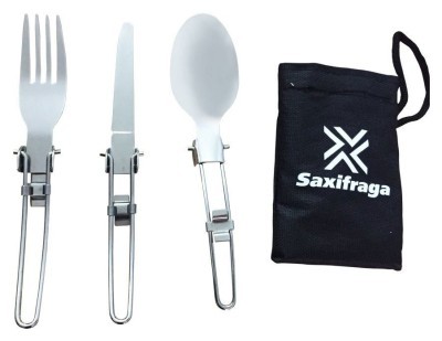 Прилади столові для туризму комплект Saxifraga TOURIST Grey (SCF17U1L)