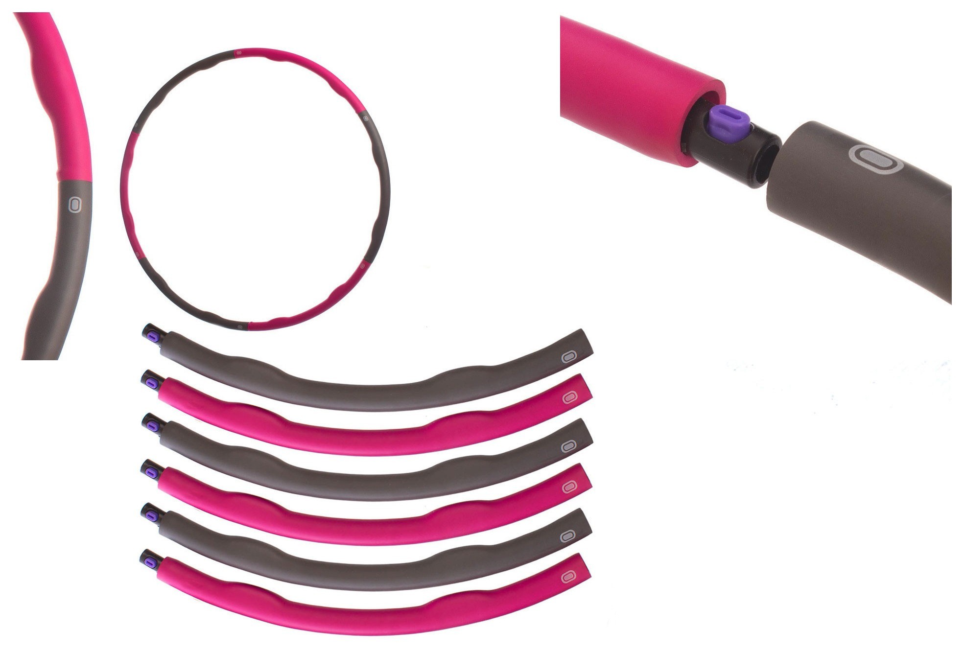 Кнопковий хула хуп масажний (407) Bavar Sport