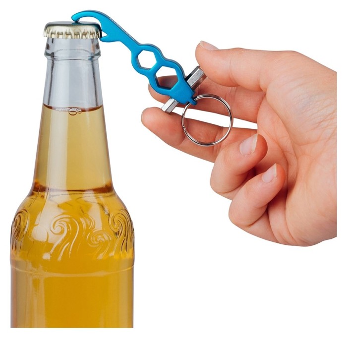 Munkees 3413 брелок-відкривачка Hex Tool blue