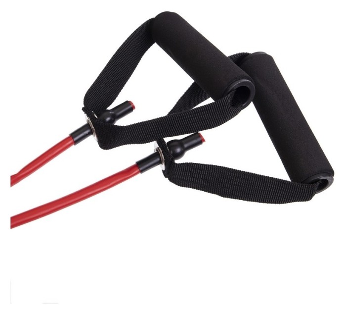 Еспандер трубчастий з ручками Zelart FI-6348-1 (TPR джгут, d-9x6мм, l-120см, ручка неопрен, нагр.низька)